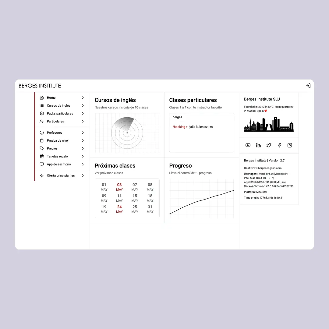 Un ordenador portátil en la oficina de Berges Institute